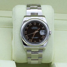 Load image into Gallery viewer, Rolex Datejust ref. 116200 Black Roman Dial - Oyster Bracelet - Full Set