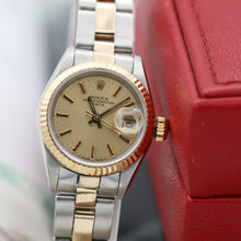 Załaduj obraz do przeglądarki galerii, Rolex Datejust Lady ref. 69173 Steel/Gold - Oyster Bracelet - Champagne Dial