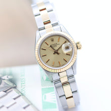 Załaduj obraz do przeglądarki galerii, Rolex Datejust Lady ref. 69173 Steel/Gold - Oyster Bracelet - Champagne Dial