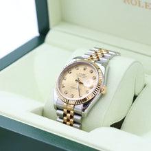 Załaduj obraz do przeglądarki galerii, Rolex Datejust ref. 116233 Champagne Diamonds Dial - Jubilee Bracelet - Full Set