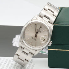 Carica l'immagine nel visualizzatore di Gallery, Rolex Oyster Perpetual Date ref. 1500 - Silver dial (V III)