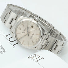 Carica l'immagine nel visualizzatore di Gallery, Rolex Oyster Perpetual Date ref. 1500 - Silver dial (V III)