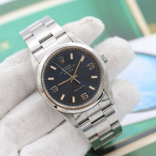 Załaduj obraz do przeglądarki galerii, Rolex Air-King ref. 14000 Blue Arabic Dial 3-6-9 - Oyster Bracelet