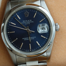 Cargar imagen en el visor de la galería, Rolex Date ref. 15200 Blue Dial Oyster Bracelet