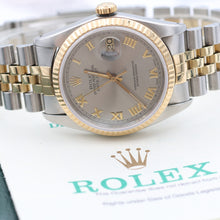 Bild in Galerie-Viewer laden, Rolex Datejust 36 Ref. 16233 graues Römischer Zifferblatt