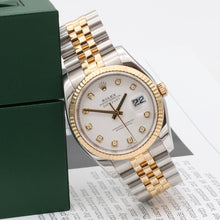 Load image into Gallery viewer, Rolex Datejust ref. 116233 White Dial with Diamonds - Full Set