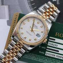 Load image into Gallery viewer, Rolex Datejust ref. 116233 White Dial with Diamonds - Full Set