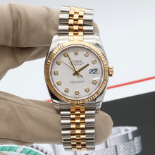 Load image into Gallery viewer, Rolex Datejust ref. 116233 White Dial with Diamonds - Full Set