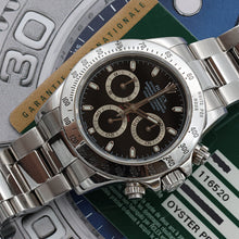 Charger l'image dans la galerie, Rolex Daytona ref. 116520 Black Dial - Short Clasp - Full Set