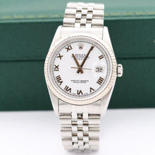 Załaduj obraz do przeglądarki galerii, Rolex Datejust 36 ref. 16234 White Roman (Big) Dial - Full Set