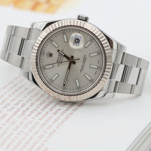 Cargar imagen en el visor de la galería, Rolex Datejust II ref. 116334 Silver Dial Oyster bracelet - Full Set