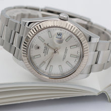 Cargar imagen en el visor de la galería, Rolex Datejust II ref. 116334 Silver Dial Oyster bracelet - Full Set