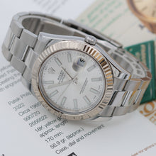 Cargar imagen en el visor de la galería, Rolex Datejust II ref. 116334 Silver Dial Oyster bracelet - Full Set