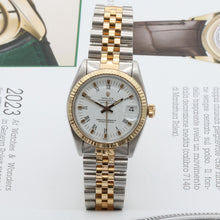 Load image into Gallery viewer, Rolex Datejust 31 ref. 6827 White Roman Dial - Jubilee bracelet