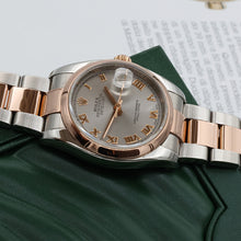 Załaduj obraz do przeglądarki galerii, ON SALE: Rolex Datejust ref. 116201 Grey Roman Dial Oyster bracelet