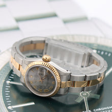 Cargar imagen en el visor de la galería, Rolex Datejust Lady ref. 69173 Steel/Gold - Oyster Bracelet - Grey Roman Dial