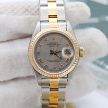 Cargar imagen en el visor de la galería, Rolex Datejust Lady ref. 69173 Steel/Gold - Oyster Bracelet - Grey Roman Dial