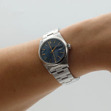 Load image into Gallery viewer, Rolex Precision Date ref. 6694 Blue Dial (Golden Indexes) - Oyster bracelet