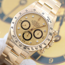 Załaduj obraz do przeglądarki galerii, Rolex Daytona 16528 - Champagne Diamonds Dial