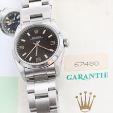 Cargar imagen en el visor de la galería, Rolex Oyster Perpetual Ref. 67480 - Black 3-6-9 Dial - Oyster - Full Set