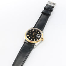Load image into Gallery viewer, Rolex Datejust 36 ref. 16233 Black dial - Leather Strap