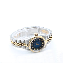 Bild in Galerie-Viewer laden, Rolex Datejust Lady Ref. 69173 Stahl/Gold - Jubiläumsarmband - Blue Degrade Diamonds Zifferblatt