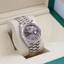 Load image into Gallery viewer, Rolex Day-Date 40 ref. 228239 - Rhodium Lines Motif Dial - Full Set