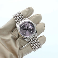 Load image into Gallery viewer, Rolex Day-Date 40 ref. 228239 - Rhodium Lines Motif Dial - Full Set