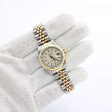 Bild in Galerie-Viewer laden, Rolex Datejust Lady Ref. 69173 Stahl/Gold - Millennnary Cream Dial (No Numbers) - Jubiläumsarmband
