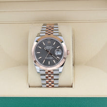 Załaduj obraz do przeglądarki galerii, Rolex Datejust ref. 126301 Grey Motif Dial Jubilee bracelet - Full Set