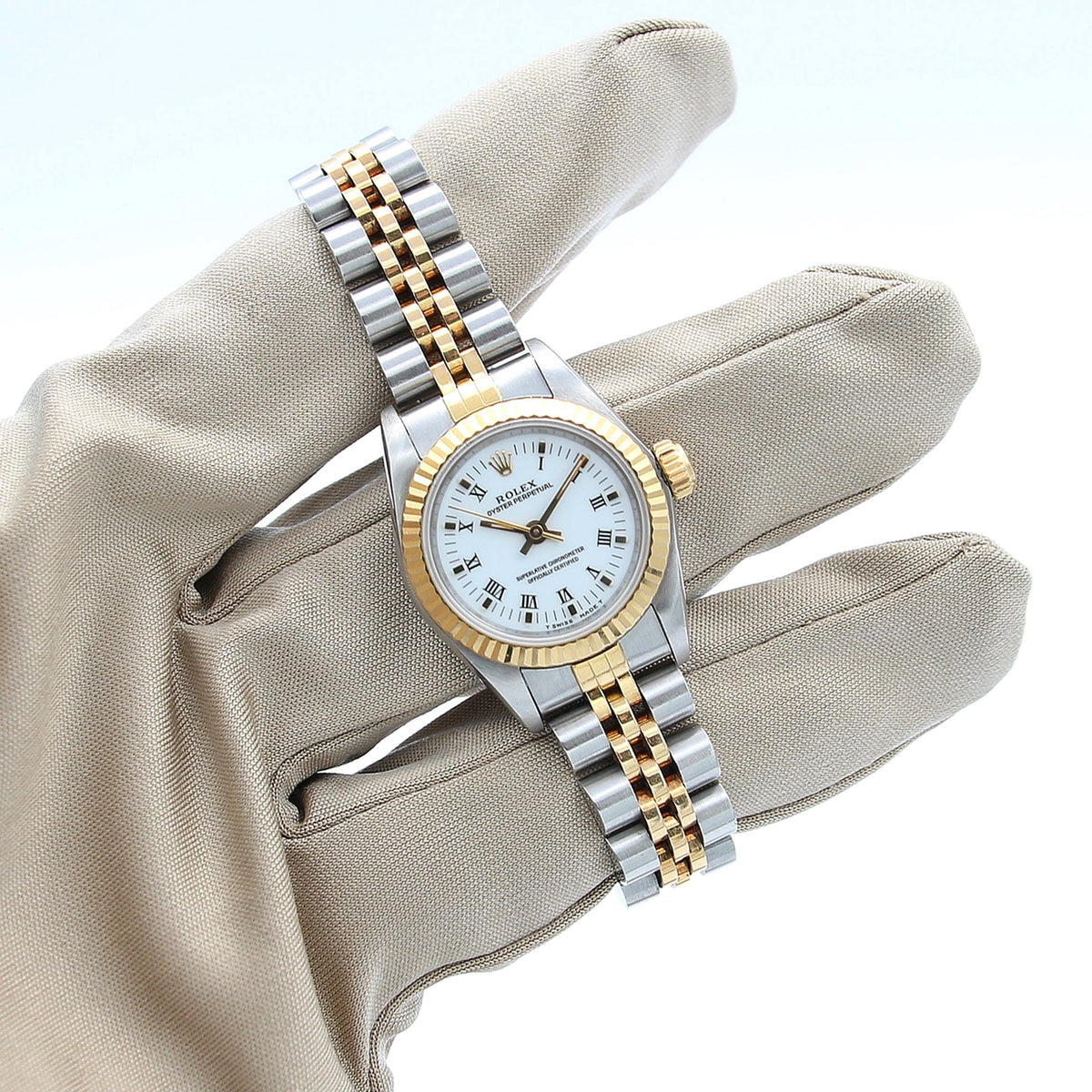 Rolex Oyster Perpetual ref. 67193 Buy online Rolex Lady Oyster Perpetual White Roman Dial Debonar Watches Sp. z o.o