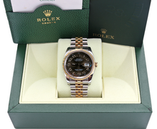Load image into Gallery viewer, Rolex Datejust ref. 116233 Brown Racing Dial Jubilee bracelet Full set