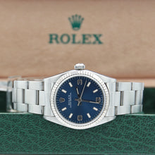 Load image into Gallery viewer, Rolex Oyster perpetual 67514 Blue Dial Oyster bracelet