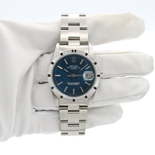 Bild in Galerie-Viewer laden, Rolex Oyster Perpetual Datum Ref. 15210 - Blaues Zifferblatt - Vollständiger Satz