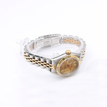 Załaduj obraz do przeglądarki galerii, Rolex Datejust Lady ref. 69173 Steel/Gold- Jubilee Bracelet - Champagne Linen Dial