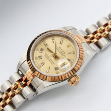 Załaduj obraz do przeglądarki galerii, Rolex Datejust Lady ref. 69173 Steel/Gold- Jubilee Bracelet - Champagne Roman Diamonds Dial - Warranty papers