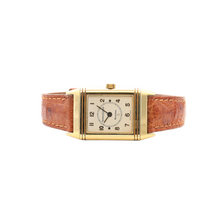 Załaduj obraz do przeglądarki galerii, Jaeger Le-Coultre Reverso Lady 18k Gold Quarz Ref. 260.1.08 Leather Strap