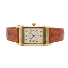 Załaduj obraz do przeglądarki galerii, Jaeger Le-Coultre Reverso Lady 18k Gold Quarz Ref. 260.1.08 Leather Strap