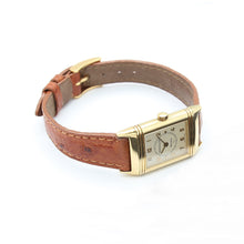 Załaduj obraz do przeglądarki galerii, Jaeger Le-Coultre Reverso Lady 18k Gold Quarz Ref. 260.1.08 Leather Strap