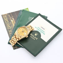 Load image into Gallery viewer, Rolex Day-Date 36 ref. 18038 - Champagne Diamonds dial - Full Set