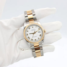 Carica l'immagine nel visualizzatore di Gallery, Rolex Datejust ref. 116233 White Roman Dial - Oyster Bracelet - Full Set