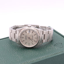 Załaduj obraz do przeglądarki galerii, Rolex Datejust 36 ref. 16234 Silver Linen Dial - Oyster - Full Set