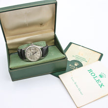 Załaduj obraz do przeglądarki galerii, Rolex Datejust ref. 1601 - Silver Dial - Leather Strap - Full Set