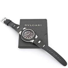Załaduj obraz do przeglądarki galerii, Bulgari Aluminium Diagono ref. AL 44 TA - Black Dial - Warranty papers