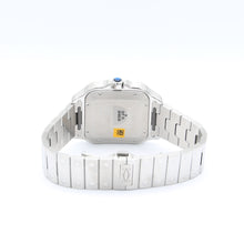 Bild in Galerie-Viewer laden, Cartier Santos großer grüner Zifferblatt Ref. WSSA0062 - Voller Satz