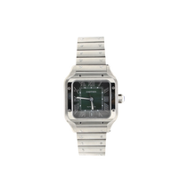 Bild in Galerie-Viewer laden, Cartier Santos großer grüner Zifferblatt Ref. WSSA0062 - Voller Satz