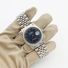 Load image into Gallery viewer, Rolex Datejust ref. 16220 Blue Roman Dial Jubilee Bracelet - Full Set