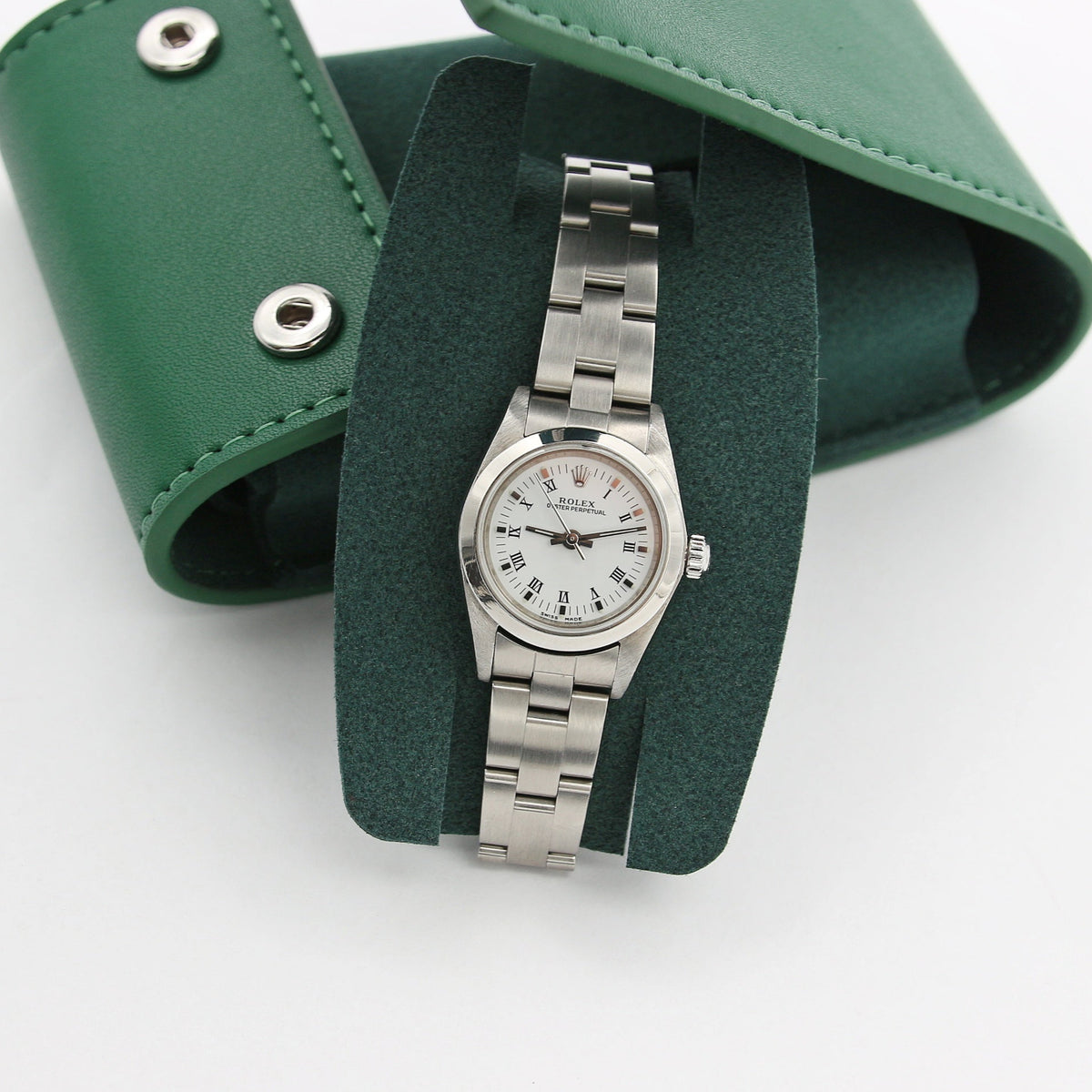 Buy Online Rolex Lady Oyster Perpetual ref. 76080 White Roman Dial