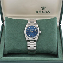 Cargar imagen en el visor de la galería, ON SALE: Rolex Oyster Perpetual 31 ref. 67480 Blue 3-6-9 Dial - Full Set