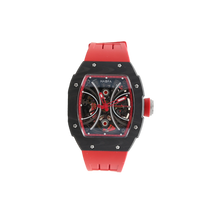 Załaduj obraz do przeglądarki galerii, Haofa ref. 1909 Red - Carbon TPT Skeleton Automatic Watch